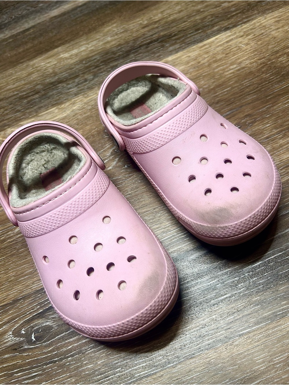 Pink Crocs Classic Lined Clogs Women’s Size 7